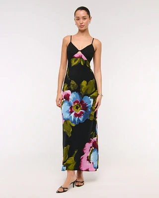 The A&F Julia Slip Cutout Maxi Dress