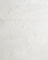 Asymmetrical Lace Mini Dress