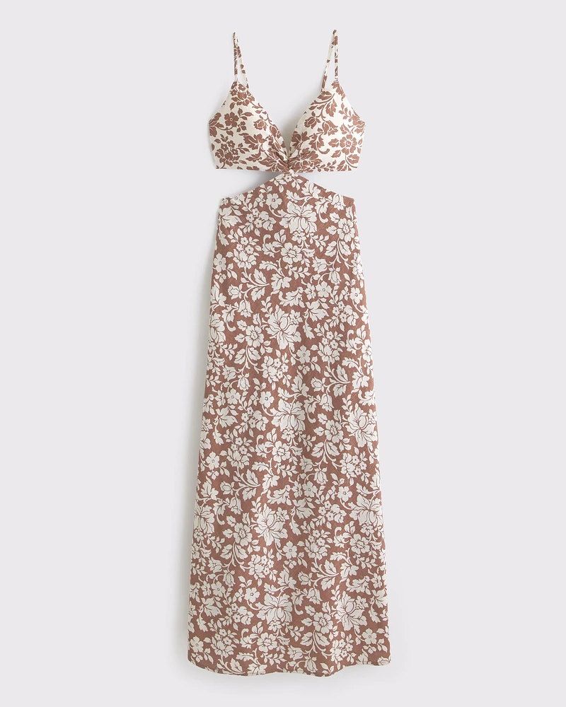The A&F Julia Slip Cutout Maxi Dress