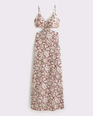 The A&F Julia Slip Cutout Maxi Dress