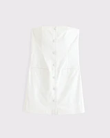 The A&F Mara Strapless Linen-Blend Vest Dress