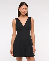 The A&F Mila V-Neck Mini Dress