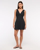 The A&F Mila V-Neck Mini Dress