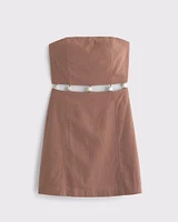 Beaded Strapless Mini Dress