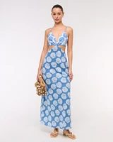 The A&F Julia Slip Cutout Maxi Dress