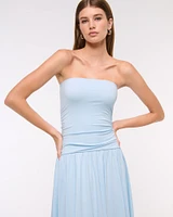Knit Tube Drop-Waist Maxi Dress