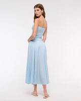 Knit Tube Drop-Waist Maxi Dress