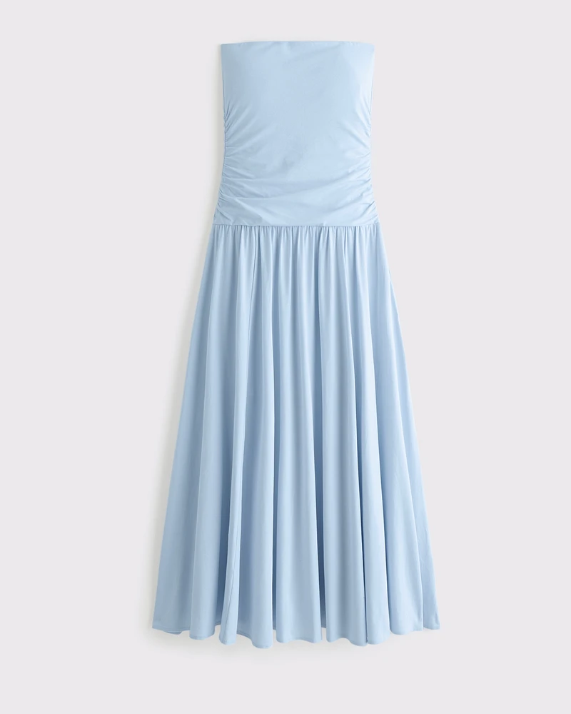 Knit Tube Drop-Waist Maxi Dress