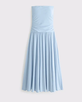 Knit Tube Drop-Waist Maxi Dress