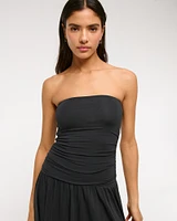 Knit Tube Drop-Waist Maxi Dress