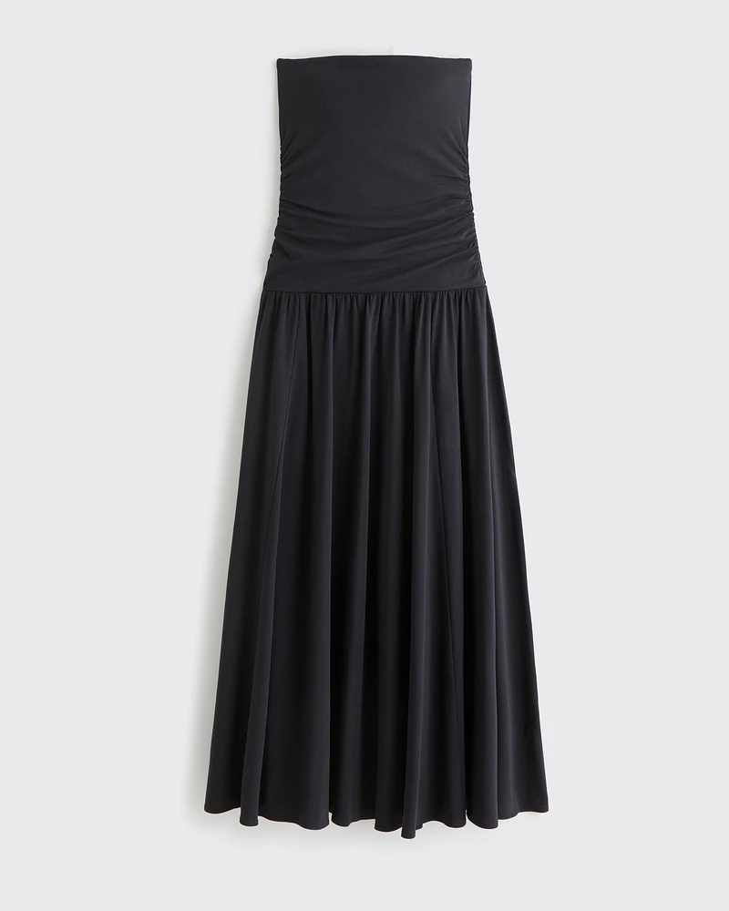 Knit Tube Drop-Waist Maxi Dress