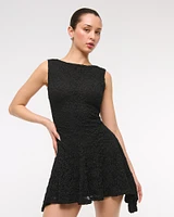 Slash Lace Mini Dress