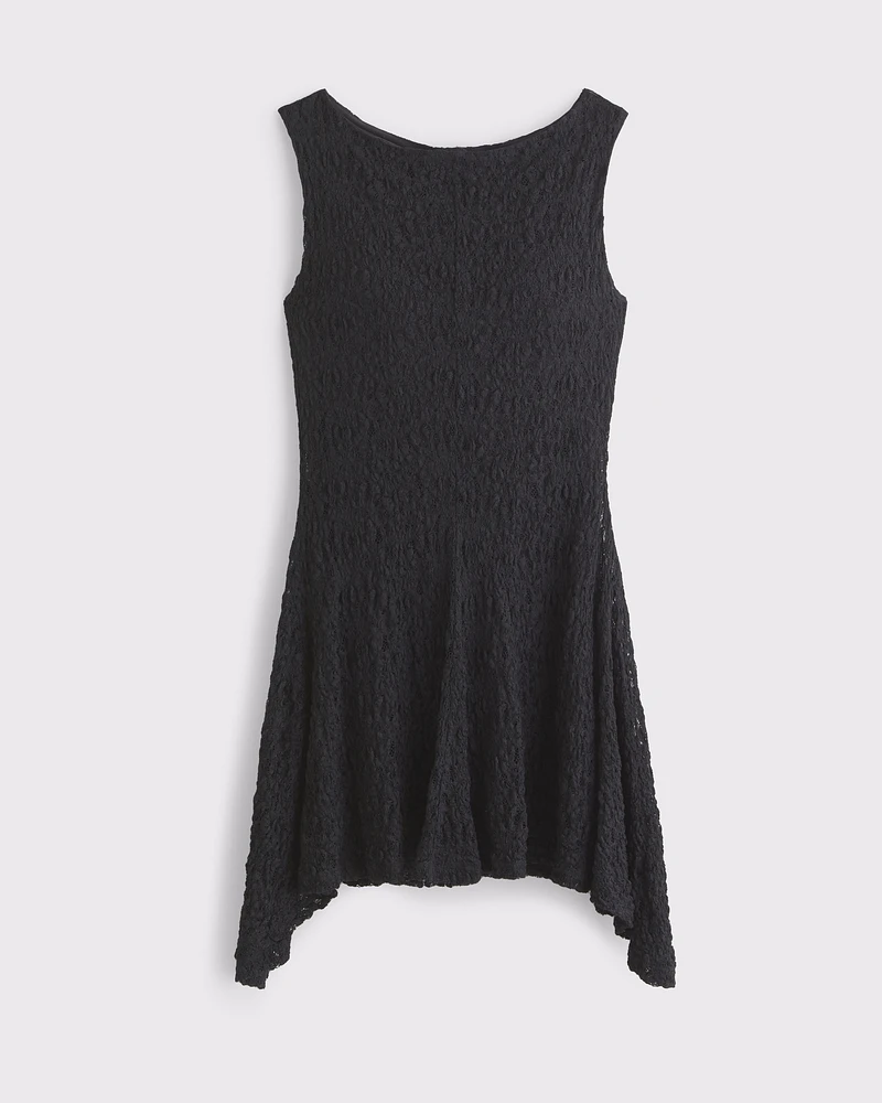 Slash Lace Mini Dress