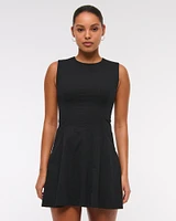 The A&F Mila High-Neck Mini Dress