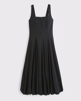 The A&F Mila Bubble Hem Midi Dress