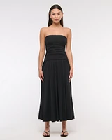 Tube Drop-Waist Knit Maxi Dress