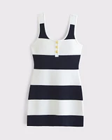 Vol. 28 Button Mini Sweater Dress