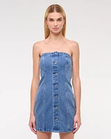 The A&F Mara Strapless Denim Mini Dress