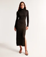 Turtleneck Maxi Sweater Dress