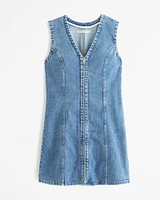 The A&F Mara Denim Zip-Up Mini Dress