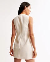 The A&F Mara Tweed Zip-Up Mini Dress