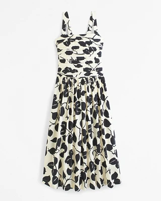 The A&F Emerson Drop Waist Midi Dress