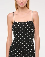 The A&F Camille Strapless Godet Midi Dress