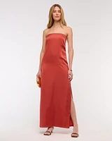 Strapless Slip Maxi Dress