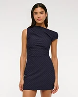 One-Shoulder Tailored Mini Dress