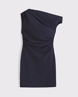 One-Shoulder Tailored Mini Dress