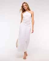 Halter Cutout Midi Dress