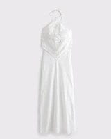 Halter Cutout Midi Dress