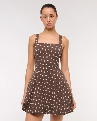 The A&F Mila Bubble Hem Mini Skort