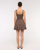 The A&F Mila Bubble Hem Mini Skort