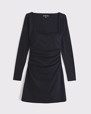Bra-Free Sweetheart Knit Mini Dress
