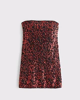 The A&F Scarlett Strapless Vegan Leather Skort