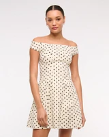 The A&F Mila Off-The-Shoulder Mini Dress