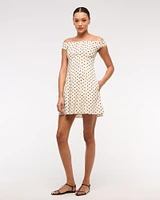 The A&F Mila Off-The-Shoulder Mini Dress
