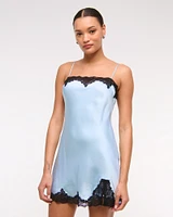 Lace Slip Mini Dress