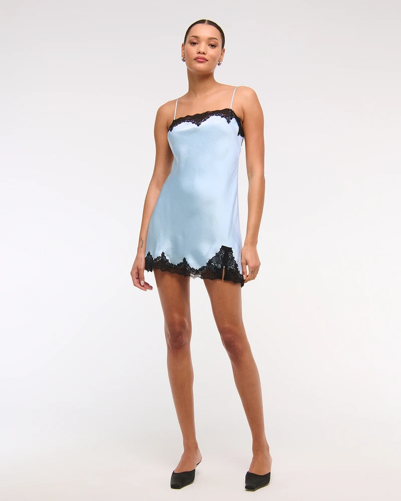 Lace Slip Mini Dress