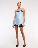 Lace Slip Mini Dress