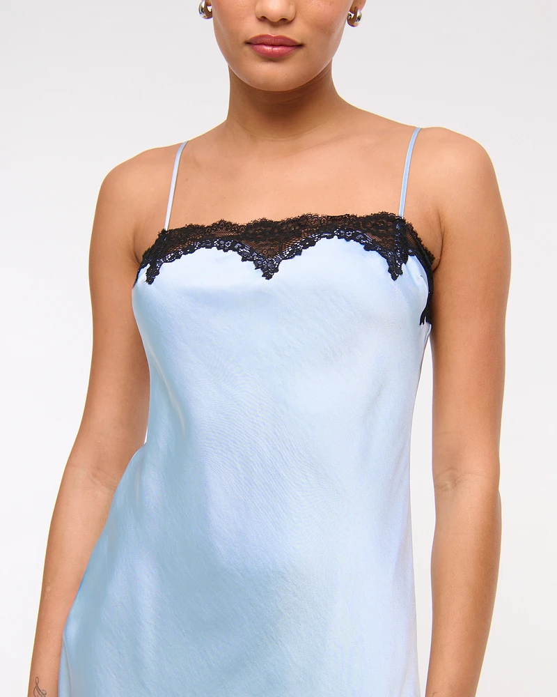 Lace Slip Mini Dress
