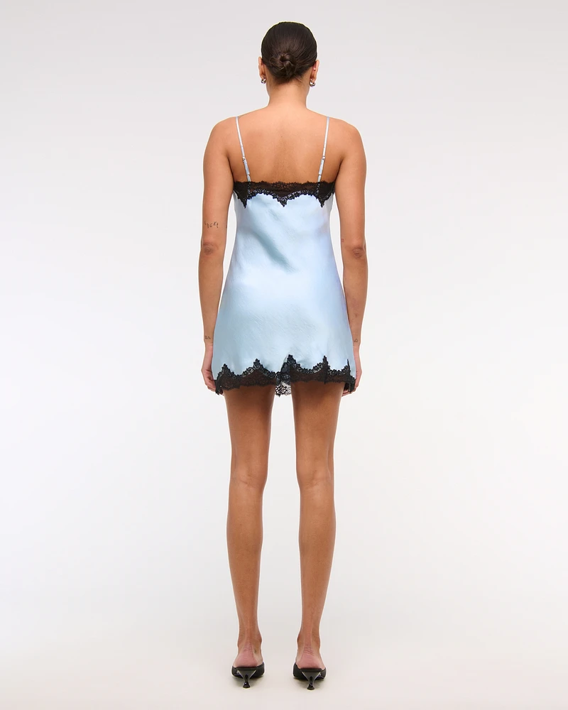 Lace Slip Mini Dress