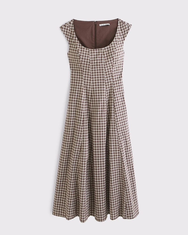 The A&F Mila Cap Sleeve Midi Dress