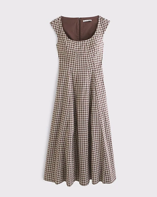 The A&F Mila Cap Sleeve Midi Dress