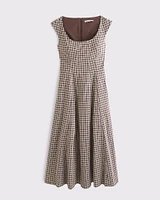 The A&F Mila Cap Sleeve Midi Dress