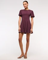 The A&F Mila Short-Sleeve Mini Dress