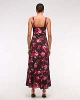 Scoopneck Slip Midi Dress