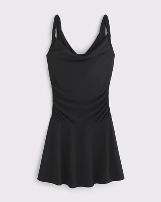 Bra-Free Draped Mini Dress