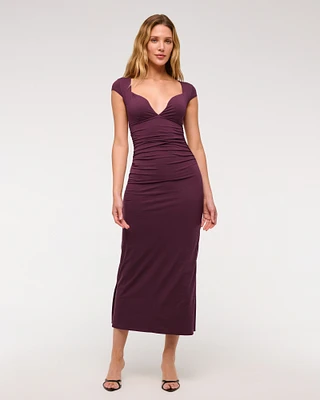The A&F Zoe Bra-Free Sweetheart Midi Dress